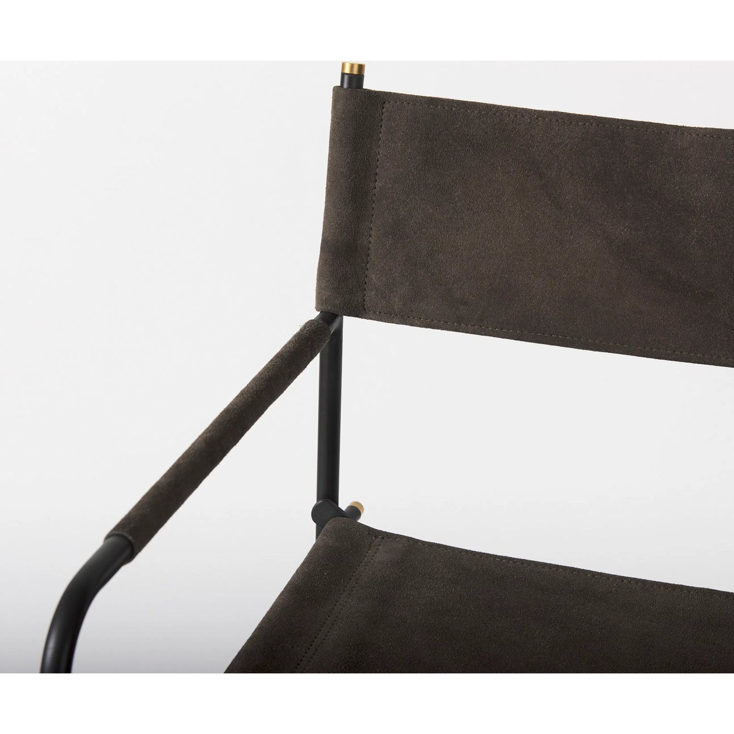 006 SI-2369657 | Closeup | Direttore Counter Stool by Mercana in brown. Made from metal in a unique style.