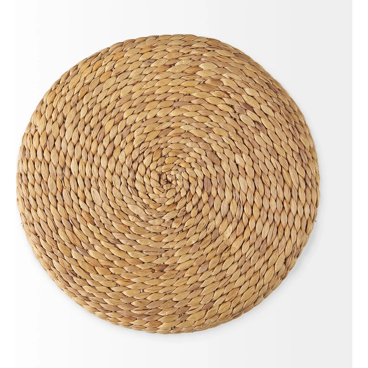 028 SI-2369616 | Additional Silo | Maya Round Pouf by Mercana in brown. Made from seagrass in a rustic style.