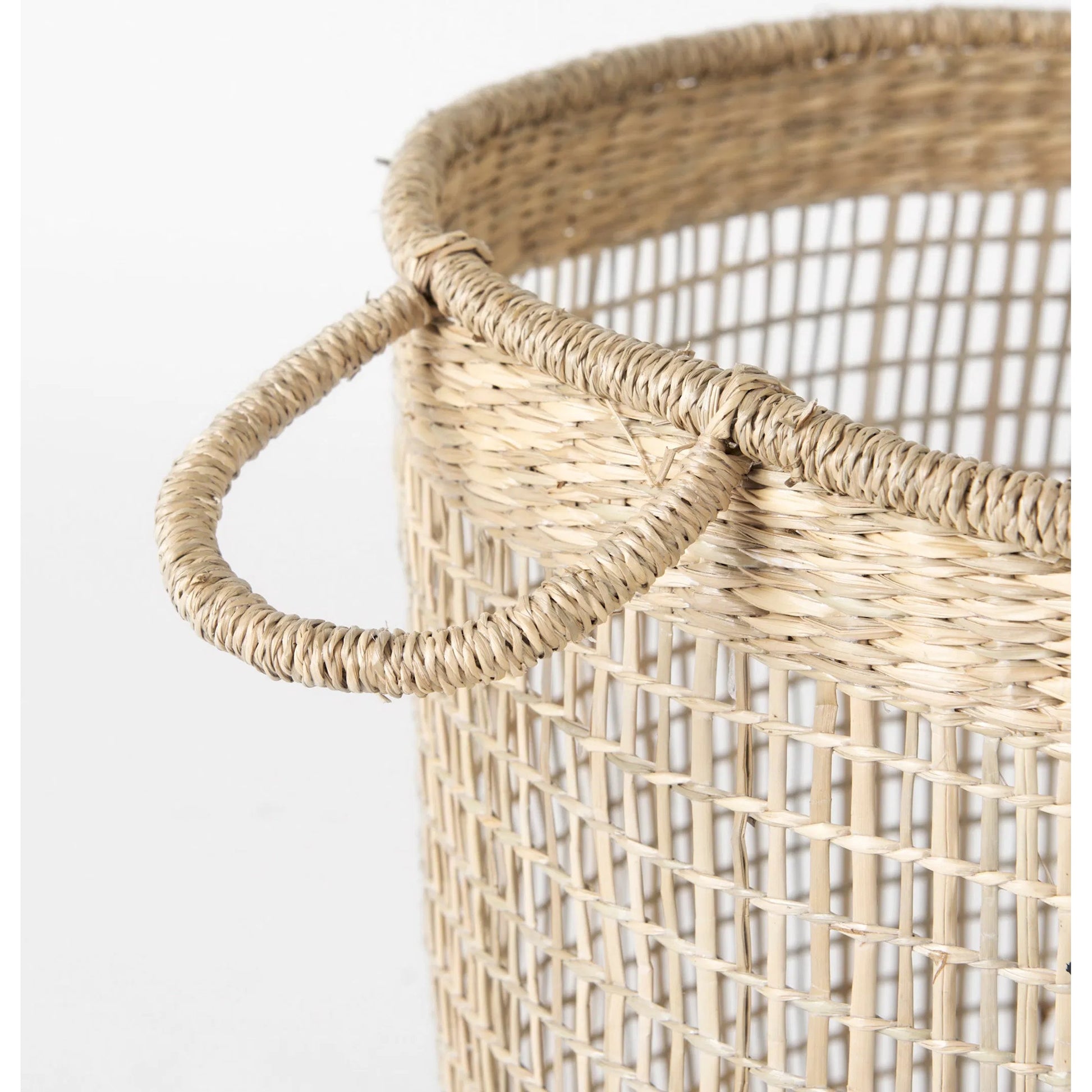 Bowie Baskets by Mercana in brown. Made from seagrass in a rustic style.