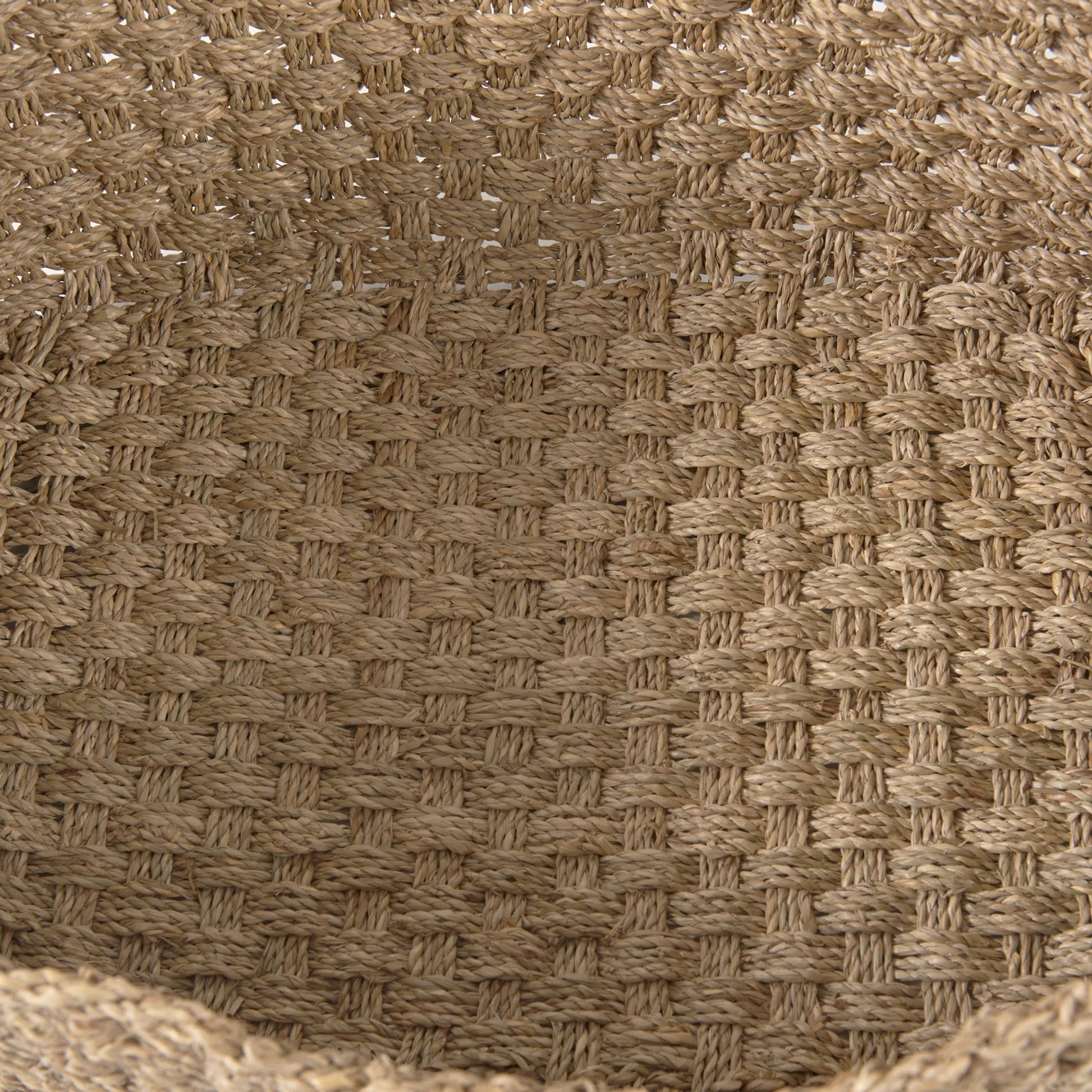 Emra Baskets by Mercana in brown. Made from seagrass in a rustic style.