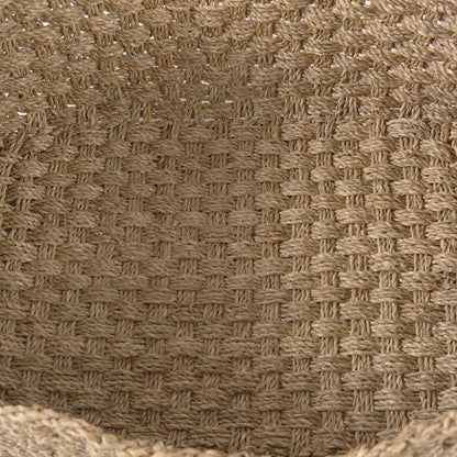 Emra Baskets by Mercana in brown. Made from seagrass in a rustic style.