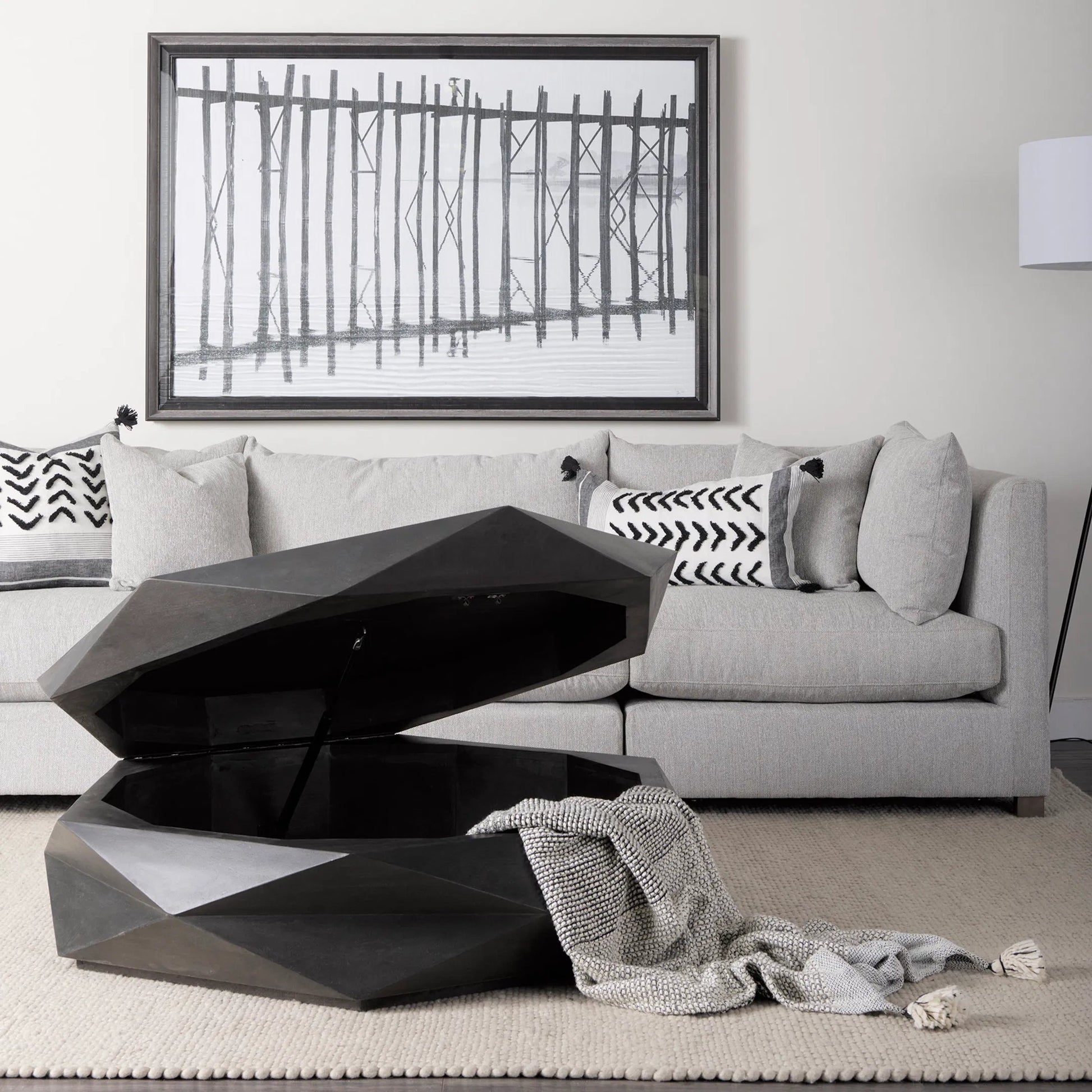Arreto Coffee Table by Mercana. Made from solid wood in a eclectic & global style.