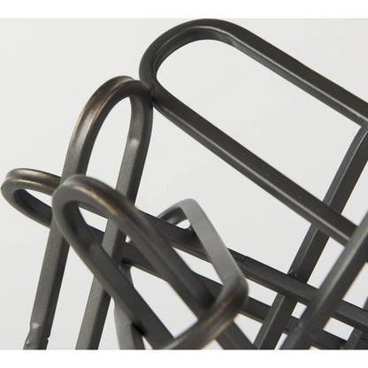 Henderson Paperclip Decorative Object by Mercana in black. Made from metal in a modern style.