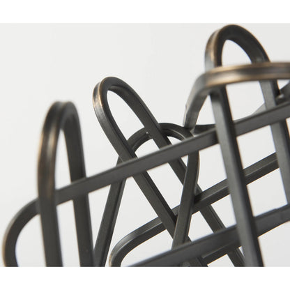 Henderson Paperclip Decorative Object by Mercana in black. Made from metal in a modern style.