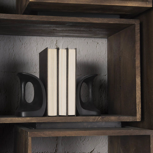 Last Cobbler's Shoemaker Tool Bookends Set of Two by Mercana in black. Made from unique in a modern style.