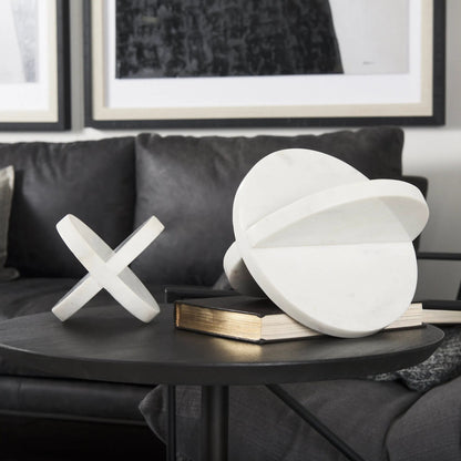 Sophia Ornament by Mercana in white. Made from marble in a unique style.
