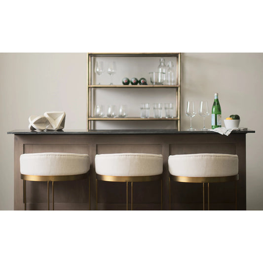 Hollyfield Counter Stool by Mercana. Made from metal in a unique style.