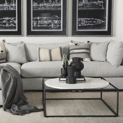 Valence Light Gray Modular Sofa Elements by Mercana in gray. Made from unique in a transitional style.
