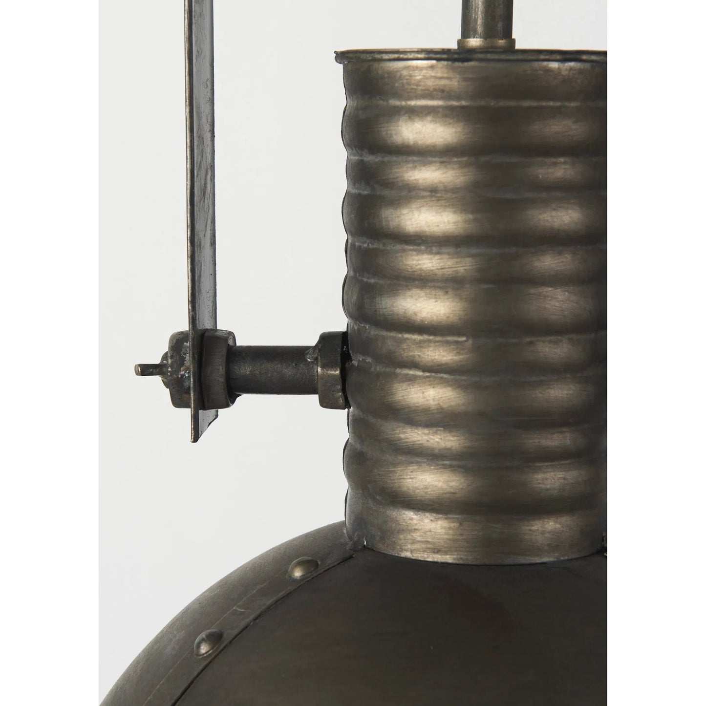 008 S-224945 | Closeup | Zaio Pendant Light by Mercana in gray. Made from unique in a modern style.