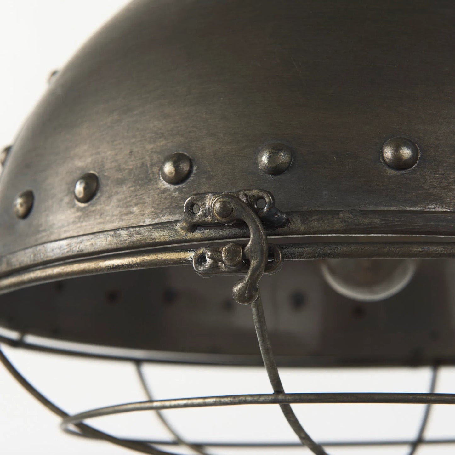 009 S-224945 | Closeup | Zaio Pendant Light by Mercana in gray. Made from unique in a modern style.