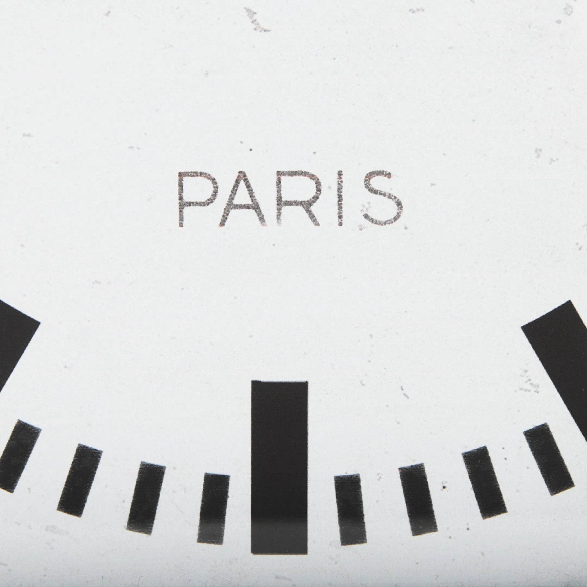 Felix Square Table Clock by Mercana in white, black. Made from metal in a modern style.