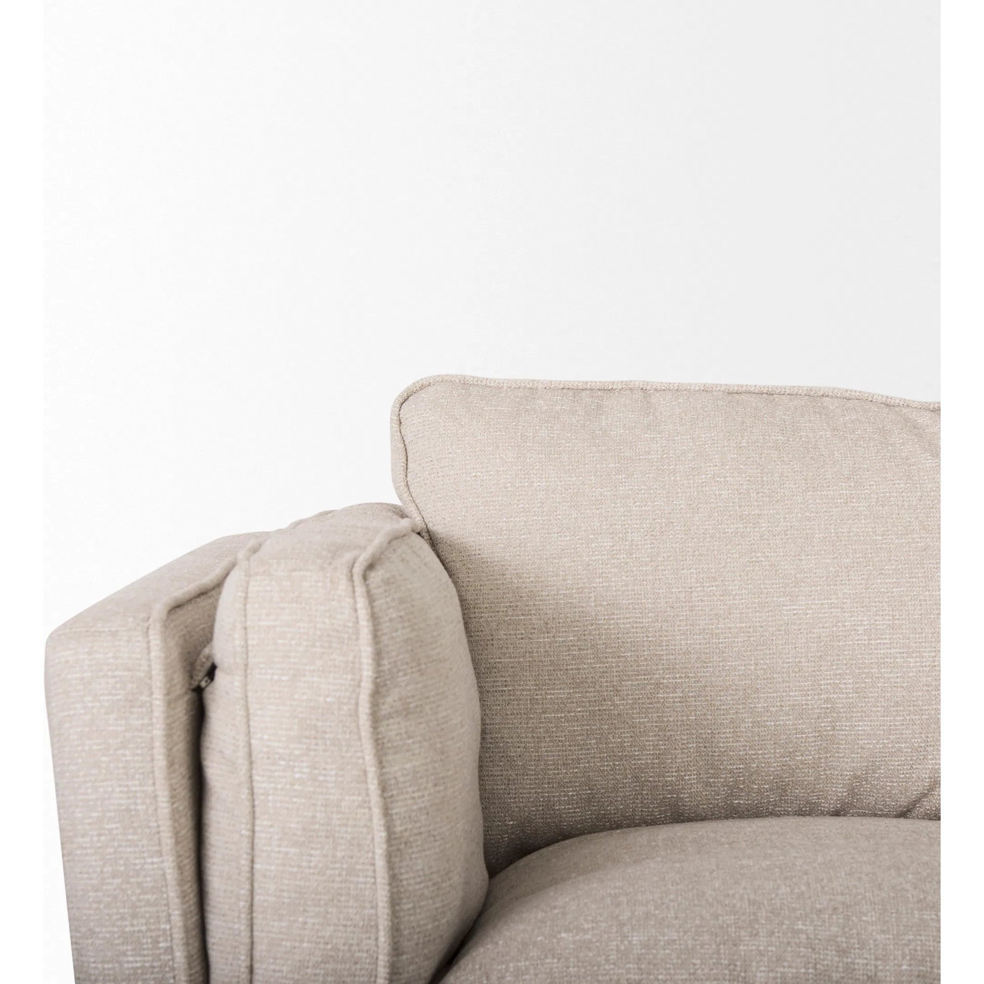 Brooks Upholstered Sofa by Mercana. Made from polyester blend in a transitional style.