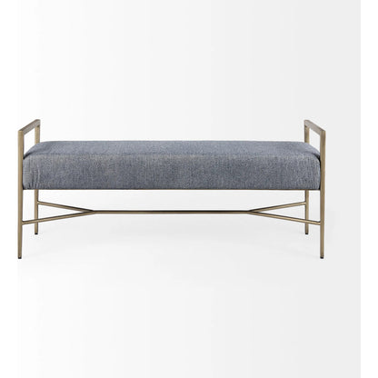 Charlotte Bench by Mercana in gray. Made from metal in a unique style.