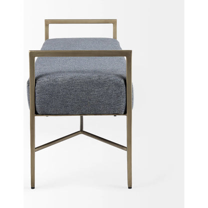 Charlotte Bench by Mercana in gray. Made from metal in a unique style.
