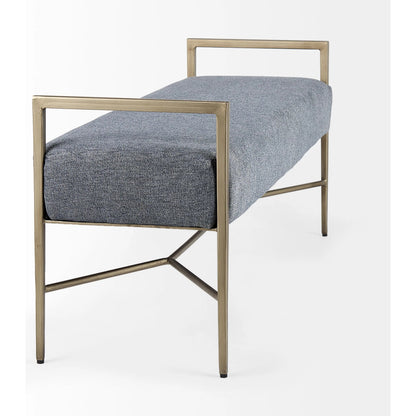 Charlotte Bench by Mercana in gray. Made from metal in a unique style.