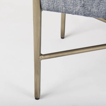 Charlotte Bench by Mercana in gray. Made from metal in a unique style.