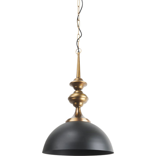 Willson Pendant Light by Mercana in black. Made from metal in a traditional style.