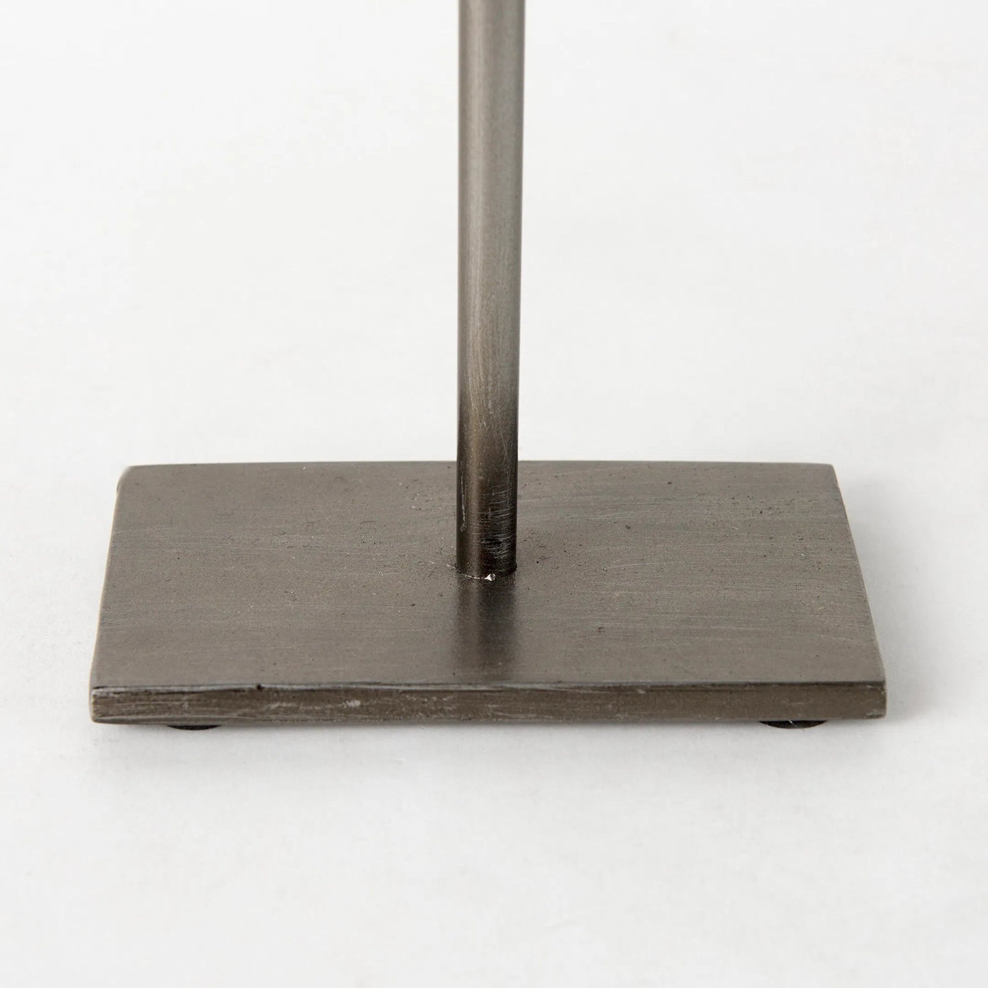 Elio Studded Hoop Object by Mercana in gunmetal. Made from metal in a modern style.