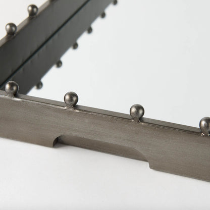 Elio Tray by Mercana in gunmetal. Made from metal in a modern style.