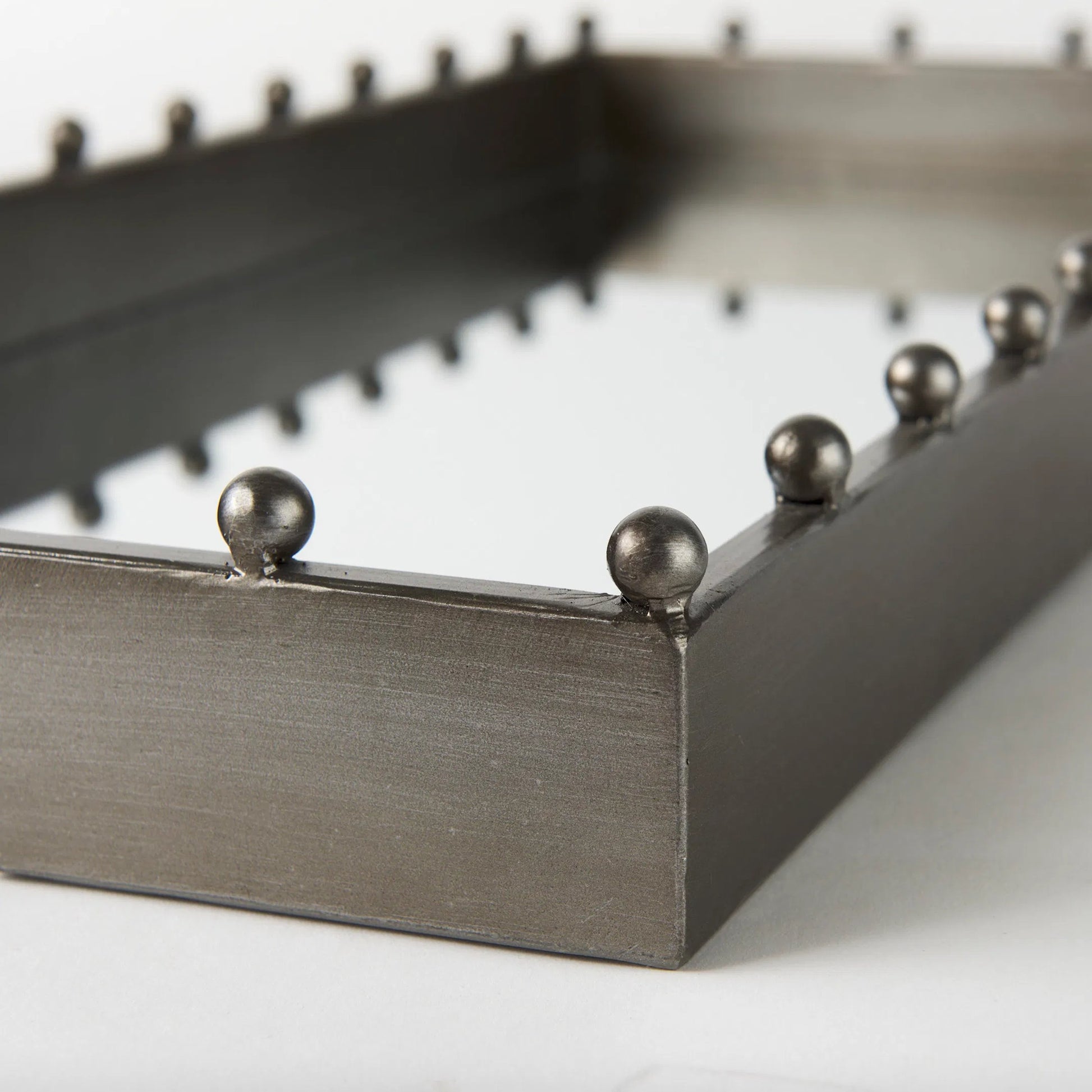 Elio Tray by Mercana in gunmetal. Made from metal in a modern style.