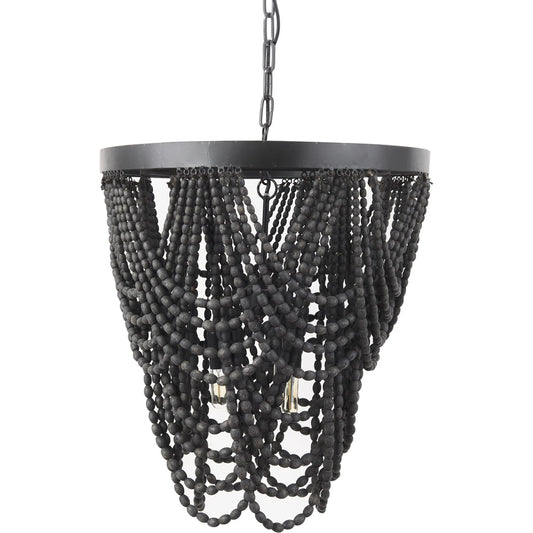 Pendra Chandelier by Mercana in black. Made from metal in a unique style.