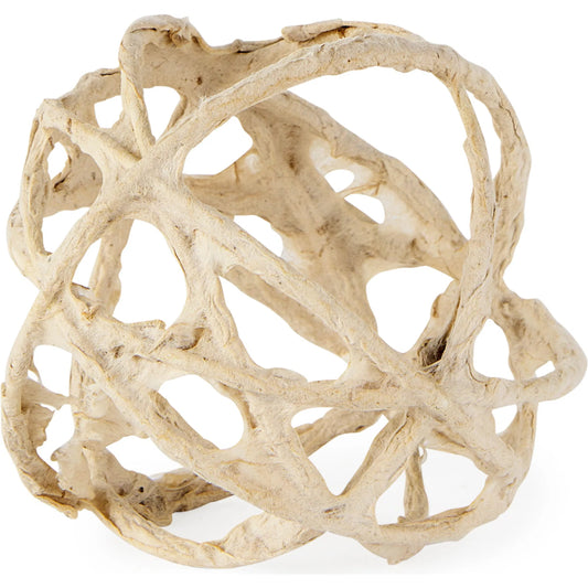 Kali Object by Mercana in beige. Made from paper in a unique style.
