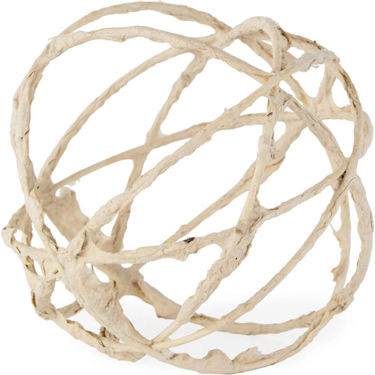 Kali Object by Mercana in beige. Made from paper in a unique style.