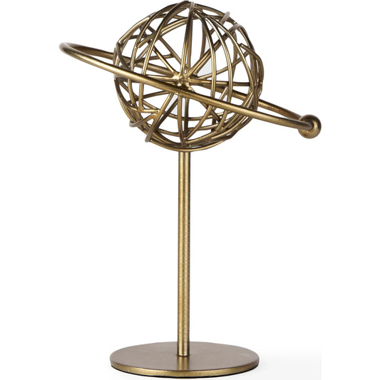 Atlas Solar System Ornament by Mercana in gold. Made from metal in a modern style.