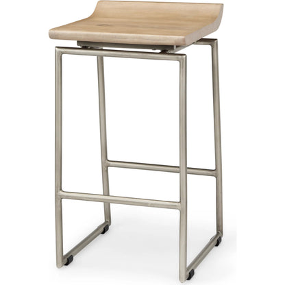 Givens Counter Stool by Mercana. Made from metal in a transitional style.