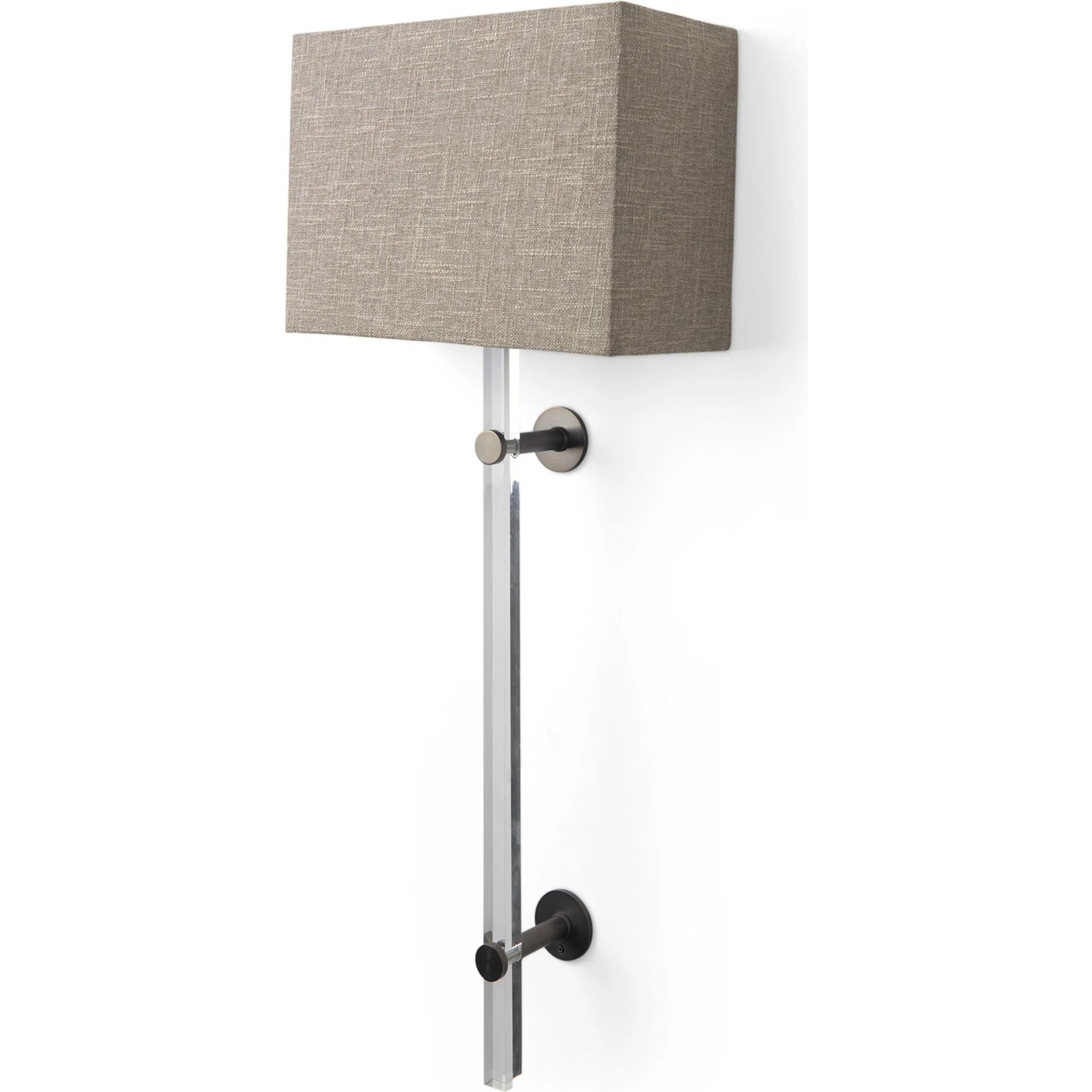 Kinsley Wall Sconce by Mercana in beige. Made from metal in a modern style.