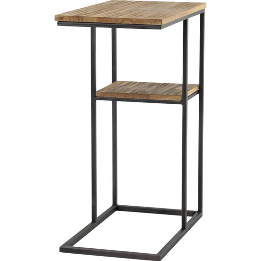 Ronin Accent Table by Mercana in brown. Made from solid wood in a unique style.