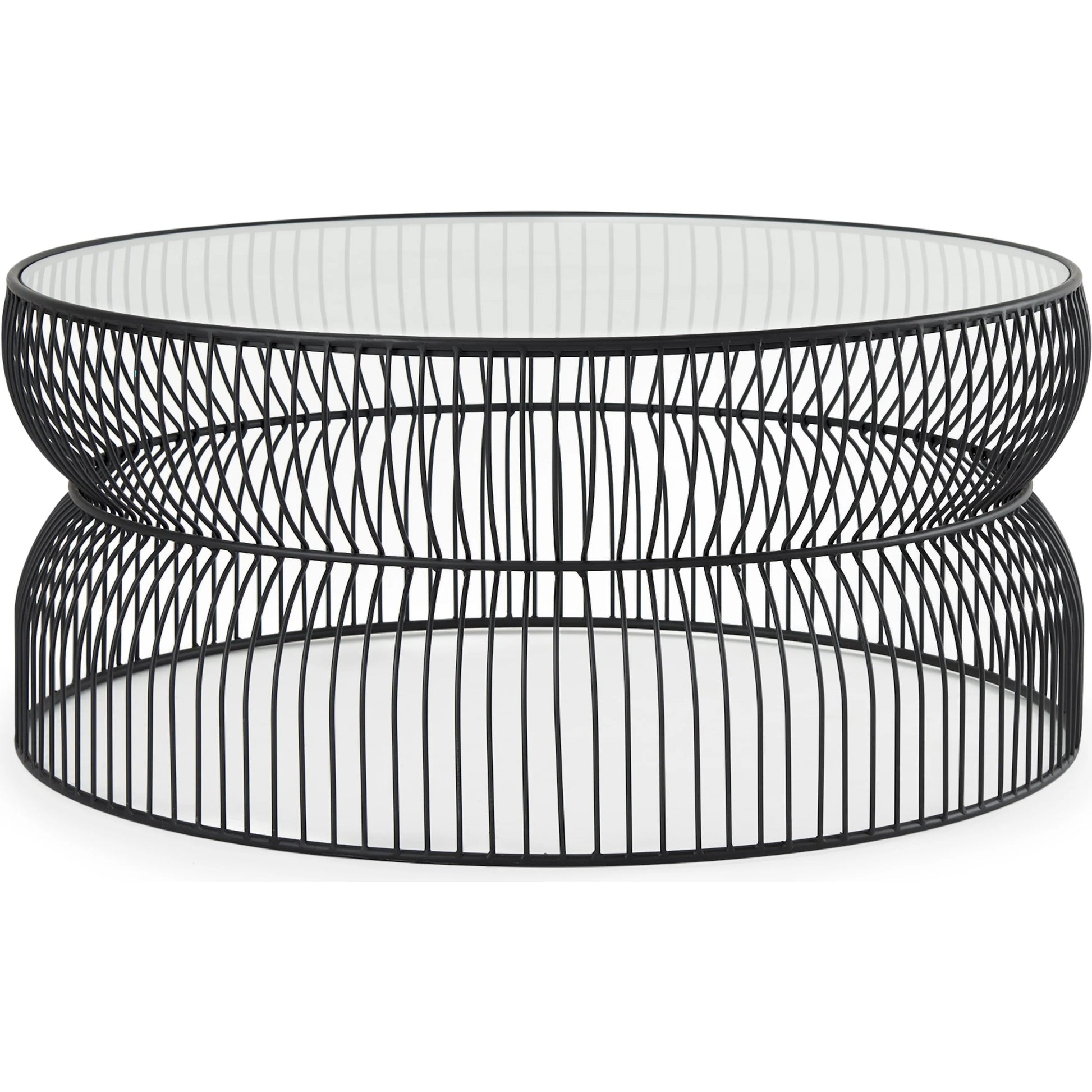 Shani Coffee Table by Mercana in black. Made from metal in a unique style.