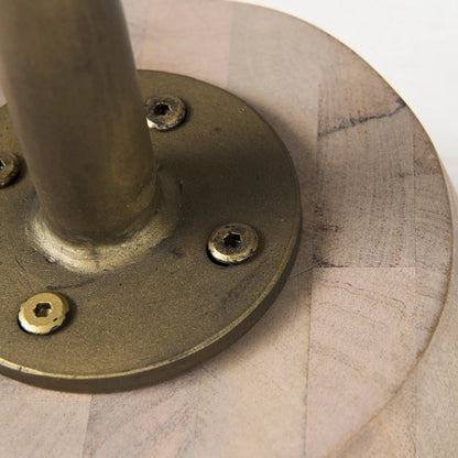 Maxwell End/Side Table by Mercana. Made from metal, wood in a modern style.