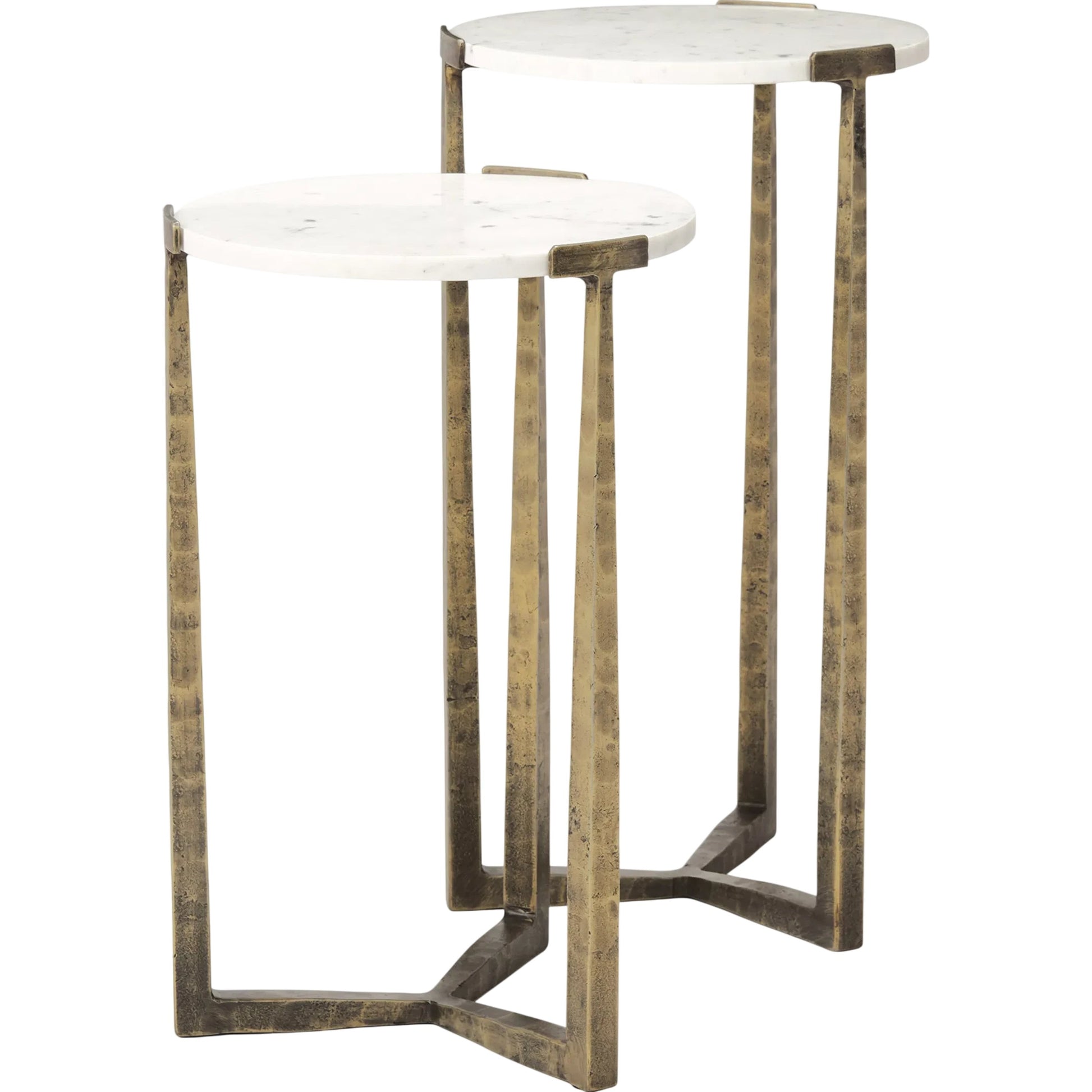 Atticus Nesting Accent Tables by Mercana. Made from metal in a unique style.