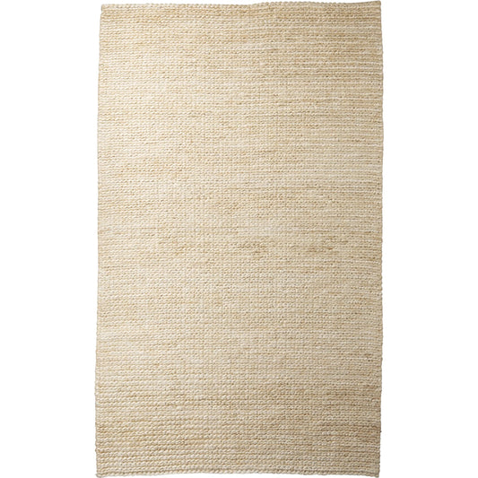 Milo Rug by Mercana in beige. Made from fabric in a unique style.