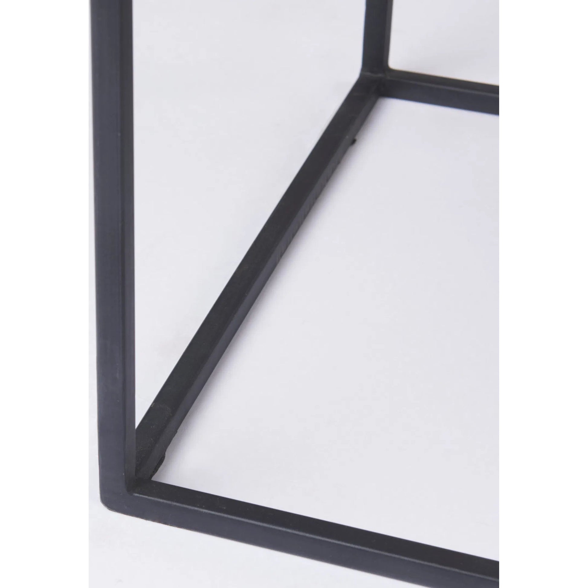 Morris Console Table by Mercana in brown wood, silver metal. Made from wood, metal in a modern style.