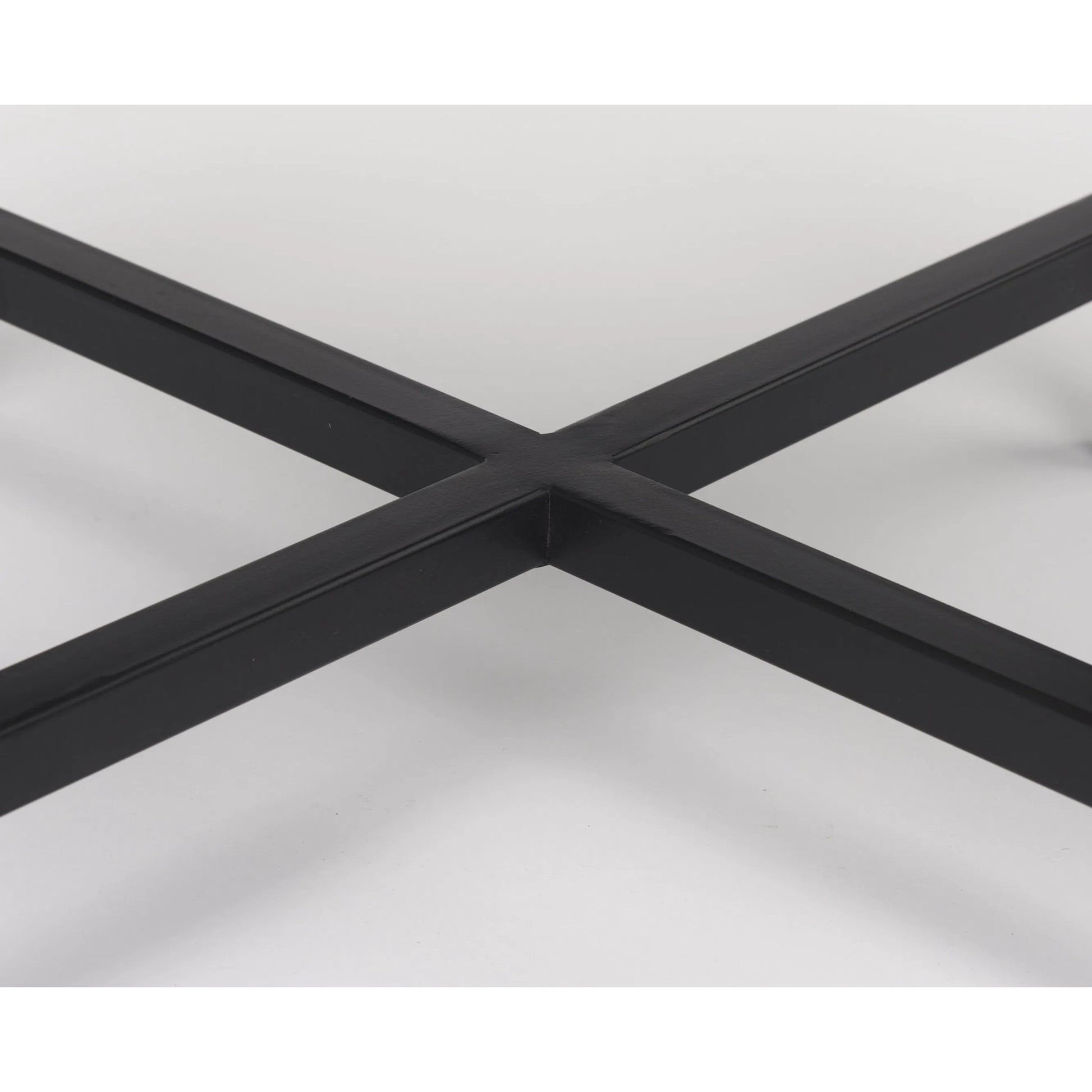 Lucas Accent Table by Mercana in white, matte black. Made from marble, iron in a modern style.