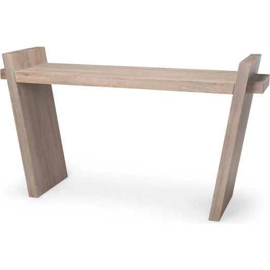Elaine Console Table by Mercana in mango wood, medium brown. Made from unique in a eclectic & global style.
