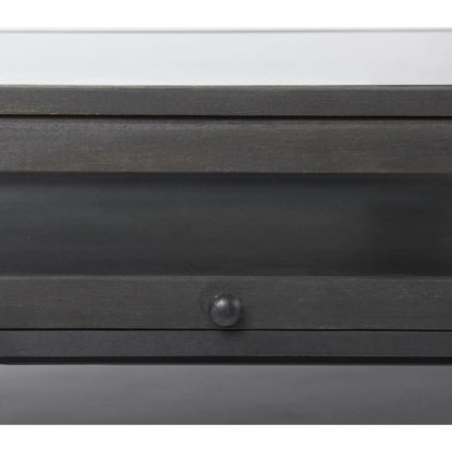 Arelius Rectangular Coffee Table by Mercana. Made from solid wood in a modern style.