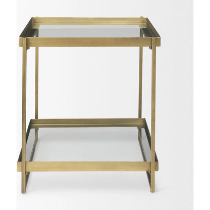 Trey Accent Table by Mercana. Made from metal in a transitional style.