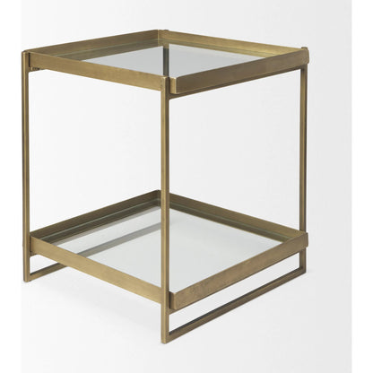 Trey Accent Table by Mercana. Made from metal in a transitional style.