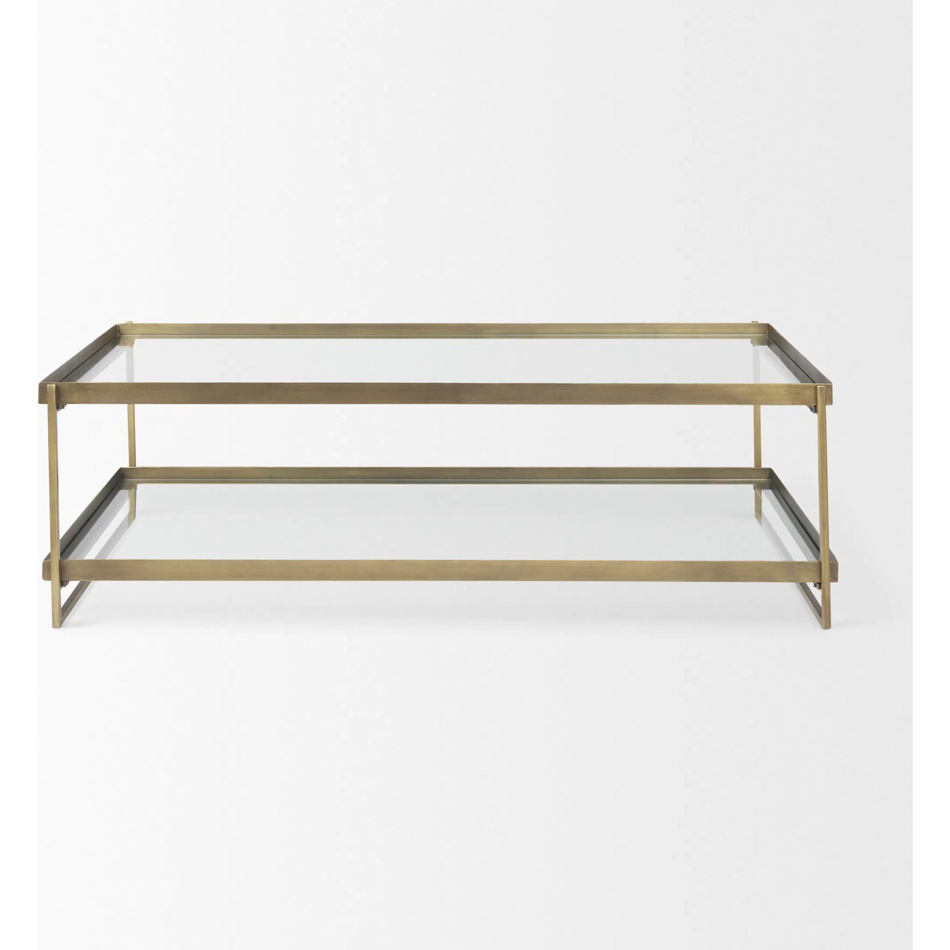 Trey Coffee Table by Mercana. Made from glass in a transitional style.