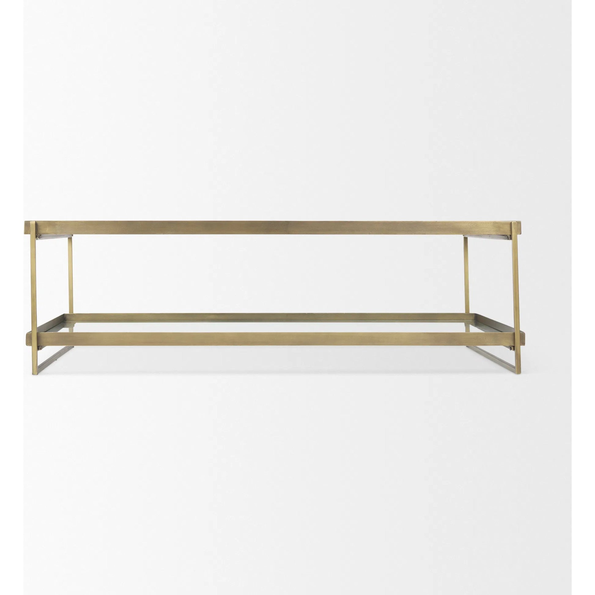 Trey Coffee Table by Mercana. Made from glass in a transitional style.