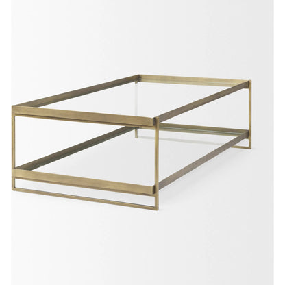 Trey Coffee Table by Mercana. Made from glass in a transitional style.