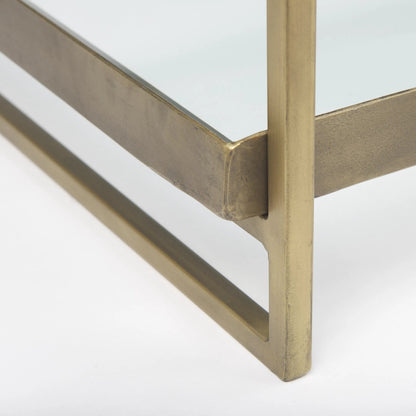 Trey Coffee Table by Mercana. Made from glass in a transitional style.