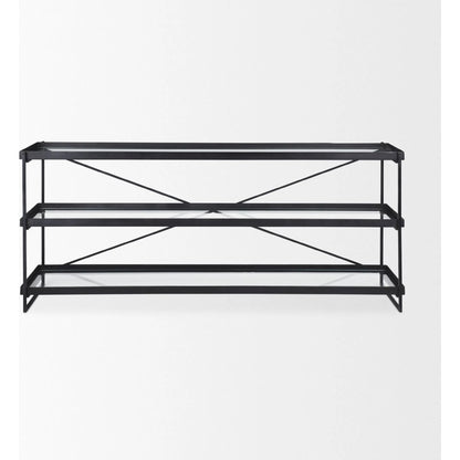 Trey Console Table by Mercana. Made from iron in a transitional style.