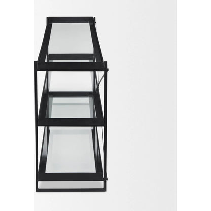 Trey Console Table by Mercana. Made from iron in a transitional style.