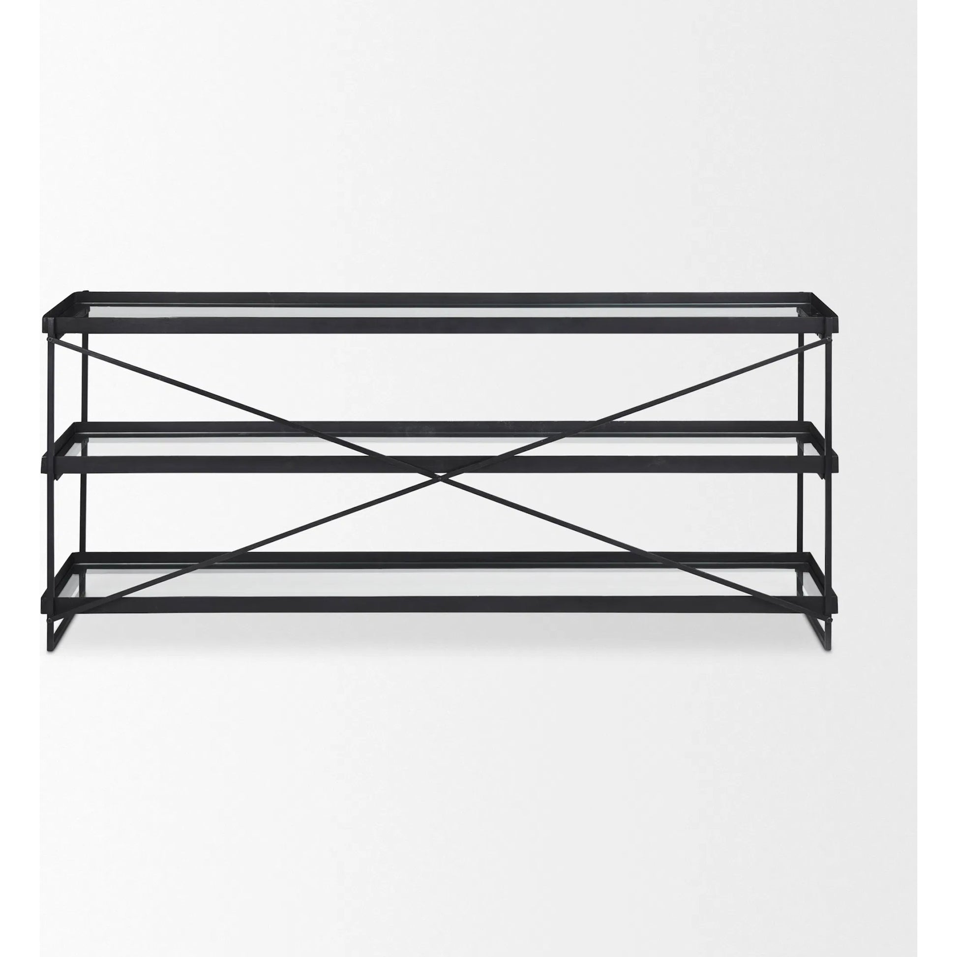 Trey Console Table by Mercana. Made from iron in a transitional style.