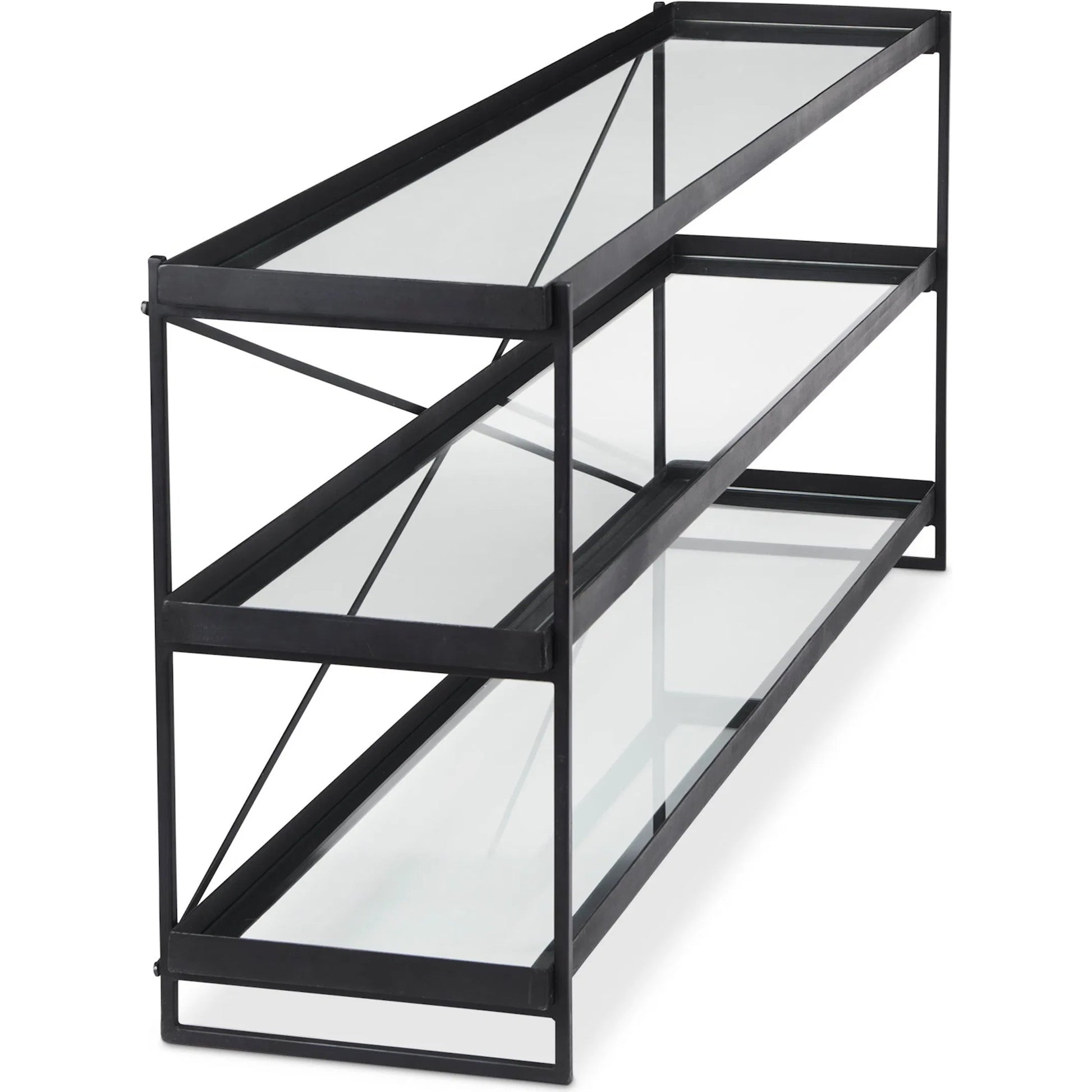 Trey Console Table by Mercana. Made from iron in a transitional style.