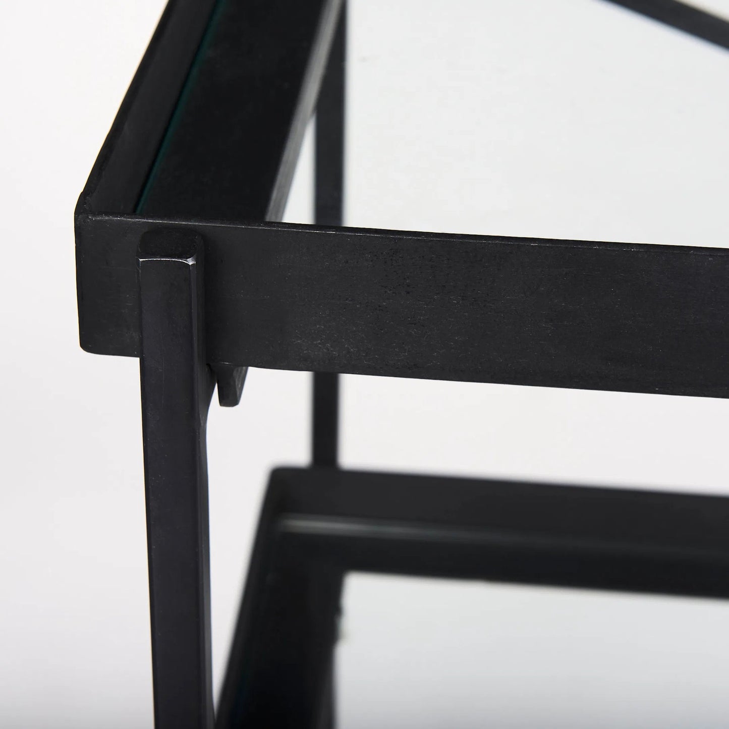 035 SI-2369318 | Closeup | Trey Console Table by Mercana. Made from iron in a transitional style.